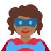 🦸🏾‍♀️ woman superhero: medium-dark skin tone display on Twitter